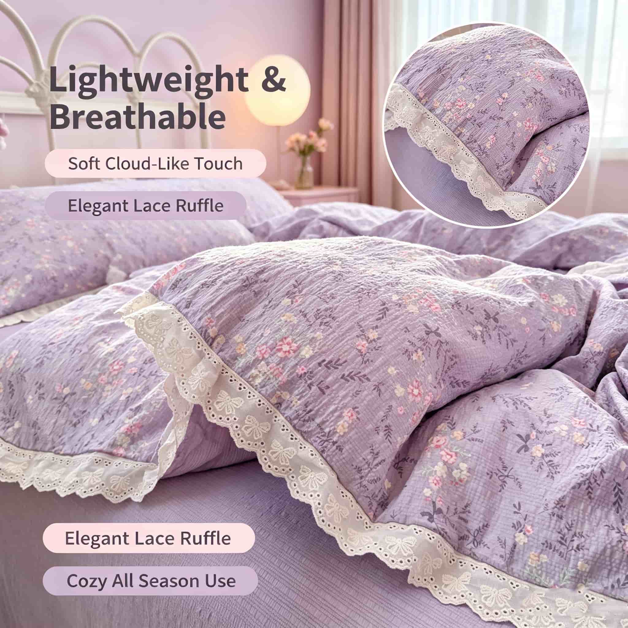 Aesthetic Cottagecore Bedding  - Aesthetic Floral Duvet Cover ulasan dan harga
