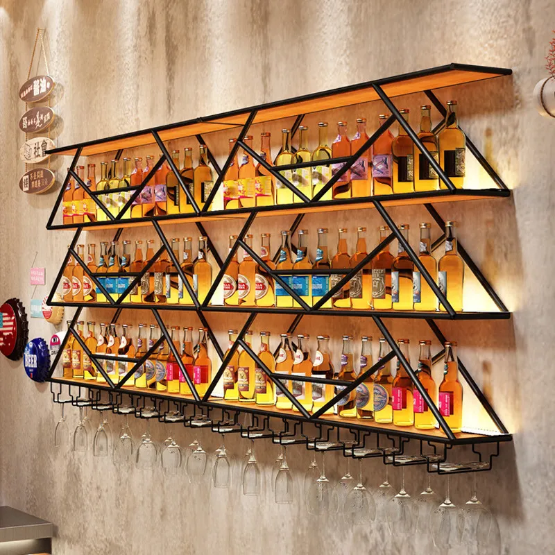 Wall Mounted Wine Rack Wrought - Kitchen ulasan dan harga