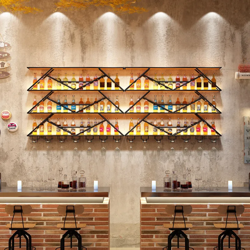 Wall Mounted Wine Rack Wrought - Kitchen ulasan dan harga