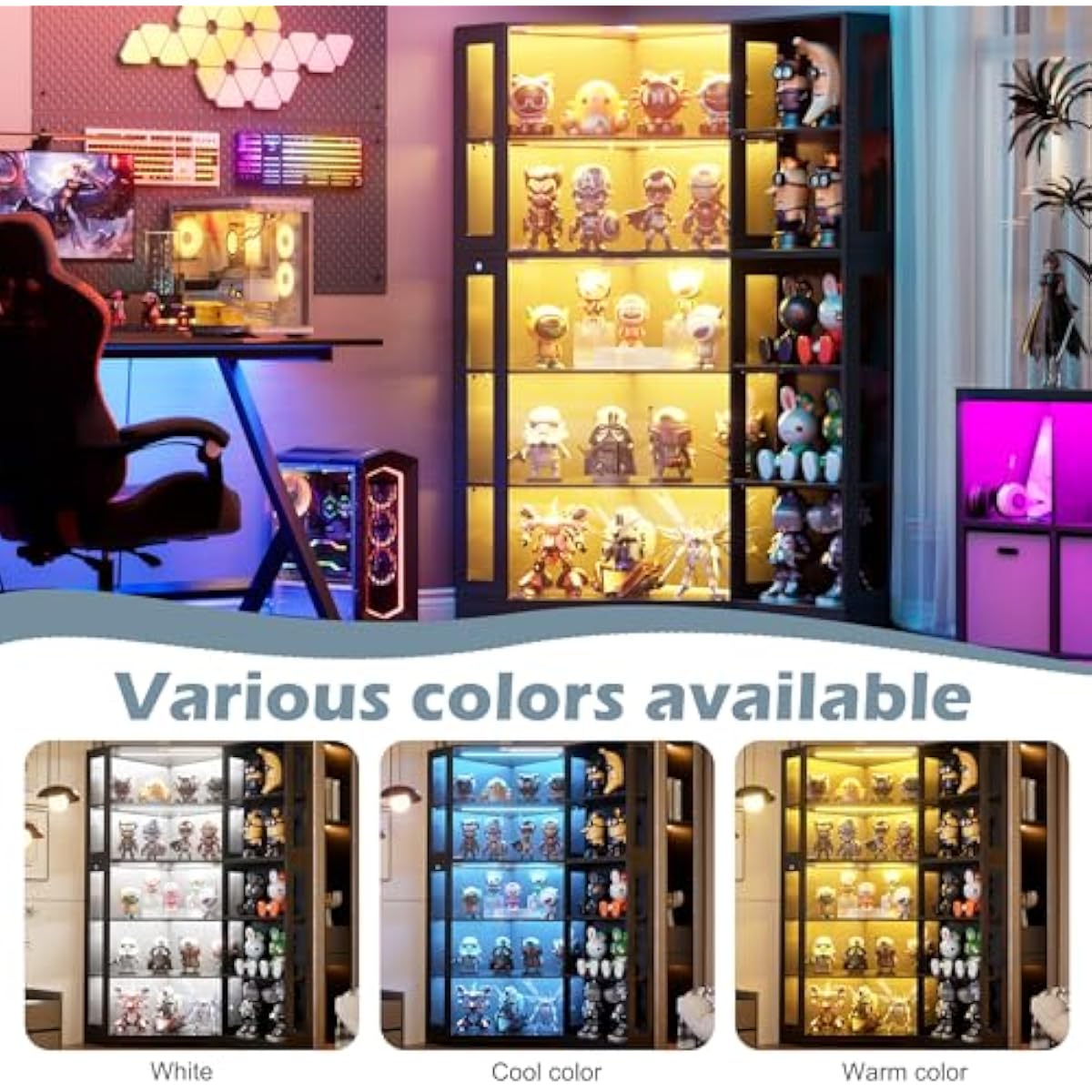 Display Cabinet with Tempered  - Lighting ulasan dan harga