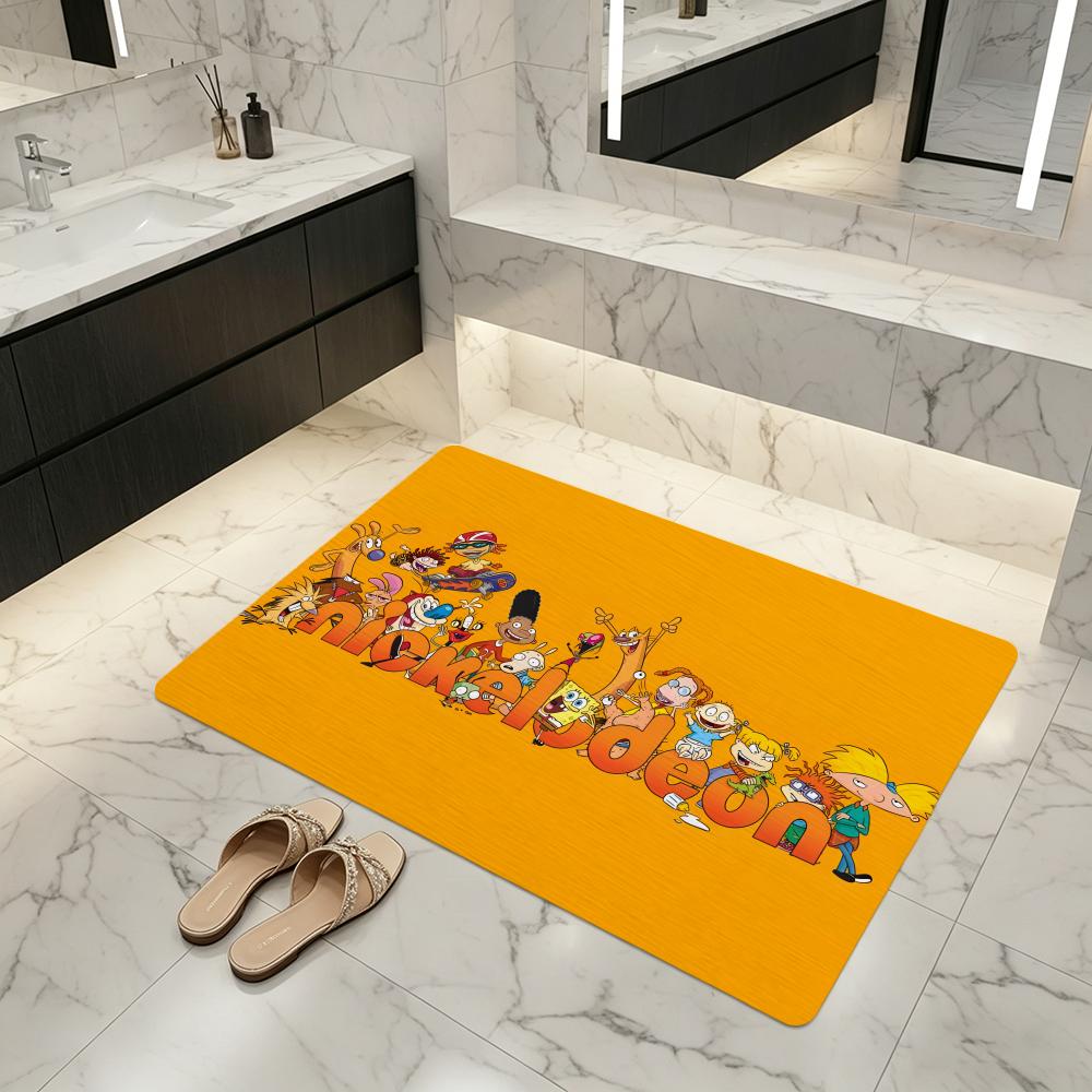 Cartoon H-Hey A-Arnold Floor M - Quick Dry Diatomite Bath Mat ulasan dan harga