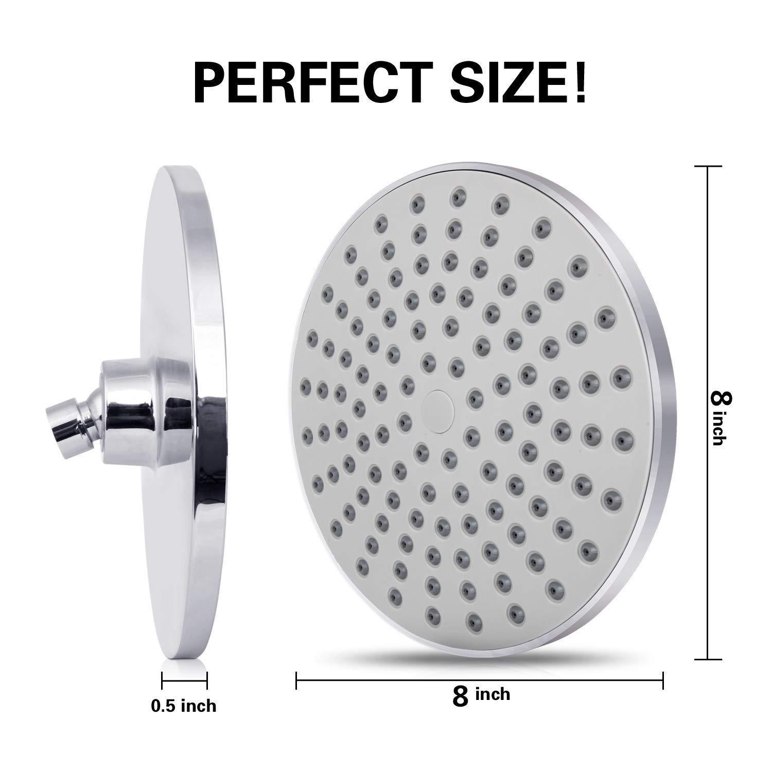 Rainfall Shower Head Big Panel - High Pressure Shower Head Handheld ulasan dan harga