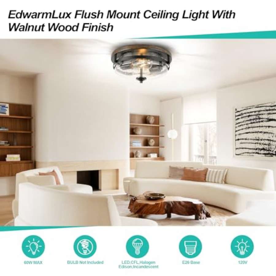 Flush Mount Ceiling Lights, 2- - Kitchen ulasan dan harga