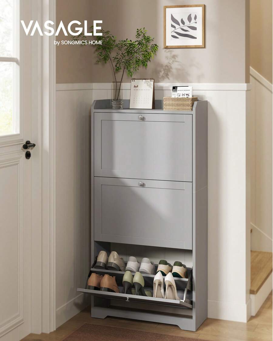 Shoe Cabinet With 3 Flip Drawe - Storage & Organization ulasan dan harga