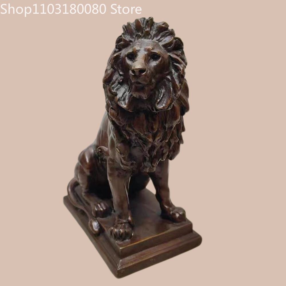 21cm Antique Finish Copper Lio - Home Decor ulasan dan harga