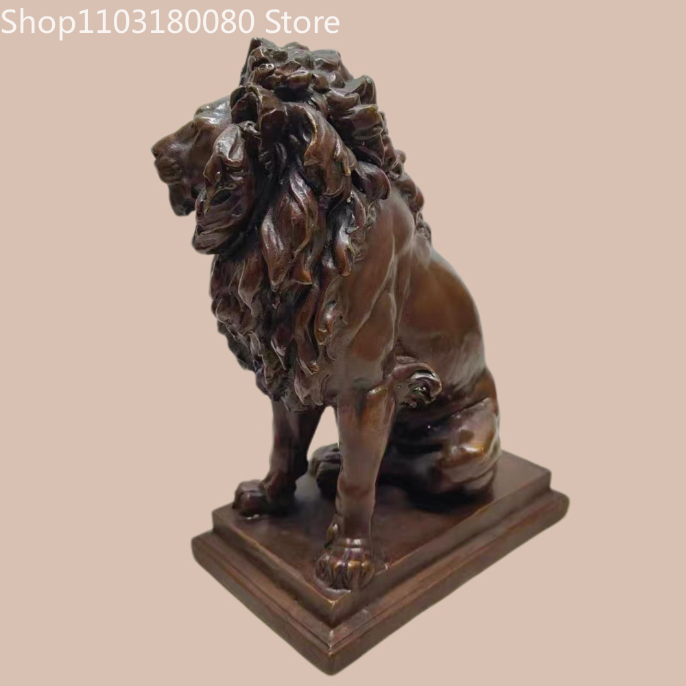 21cm Antique Finish Copper Lio - Home Decor ulasan dan harga