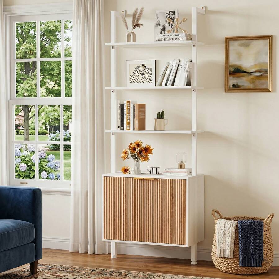Chic Modern Ladder Bookcase Wi - Storage & Organization ulasan dan harga