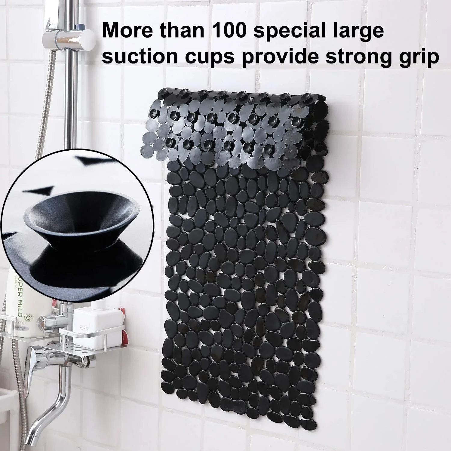 Non-Slip Pebble Shower Mat 40x - Quick Dry Diatomite Bath Mat ulasan dan harga