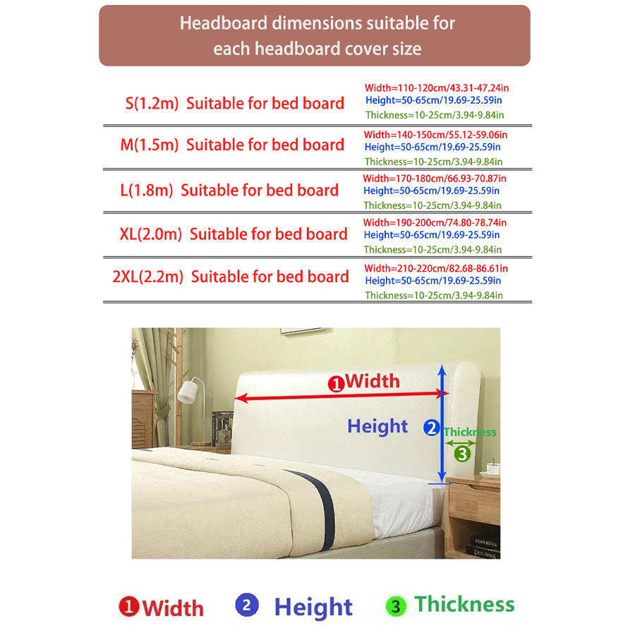 1 PC Elastic Jacquard Headboar - Bedding ulasan dan harga