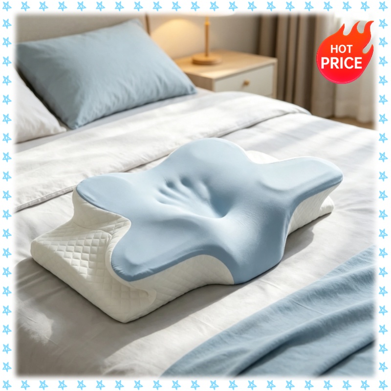 Breathable Cooling Memory Foam - Memory Foam Orthopedic Pillow Neck Pain ulasan dan harga