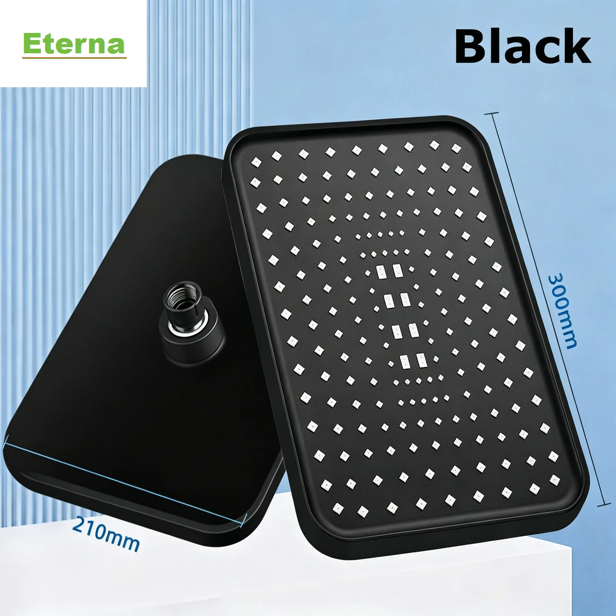 Modern Luxury Powerful Rainfal - High Pressure Shower Head Handheld ulasan dan harga